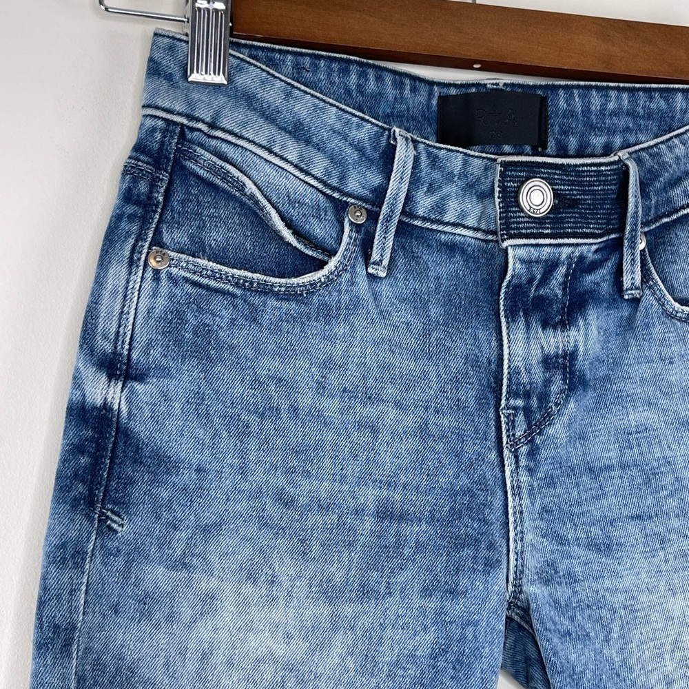 RtA Toure Cycle Short in Riviera Blue NWT Size 23 - Picture 4 of 9